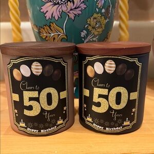 Cheers to 50 Years Birthday Candle Set